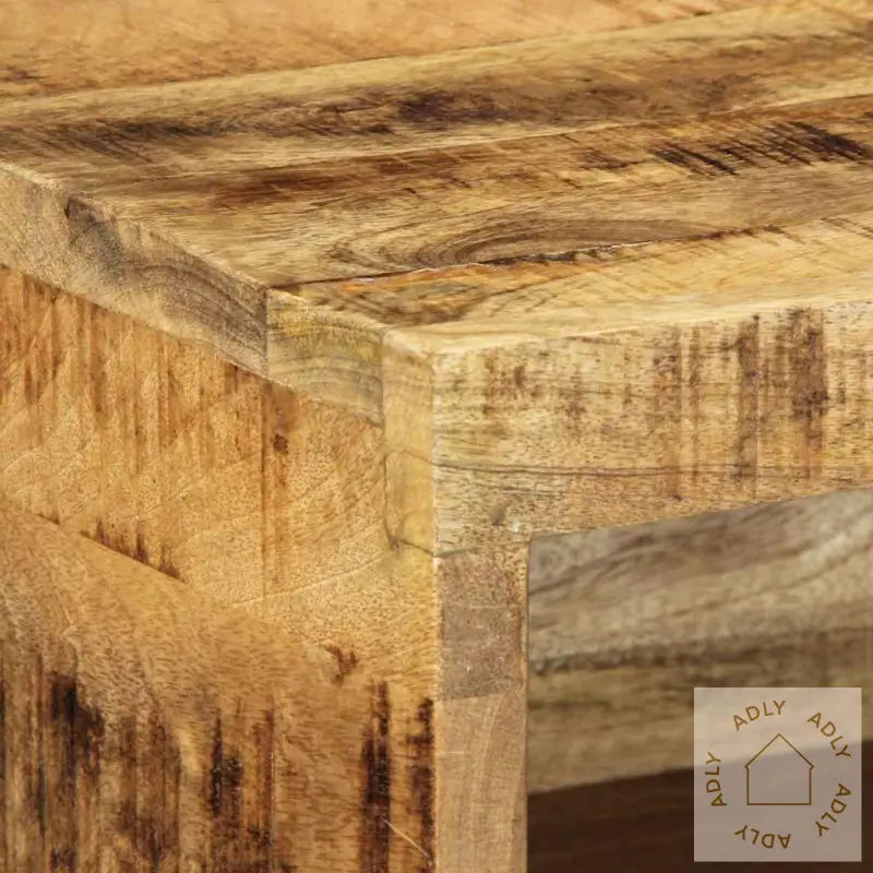 Veggmontert Tv-Benk 40X30X19 Cm Grovt Heltre Mangotre