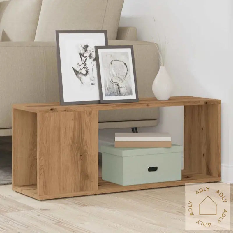 Tv-Benk Artisan Eik 80X24X32Cm Konstruert Tre