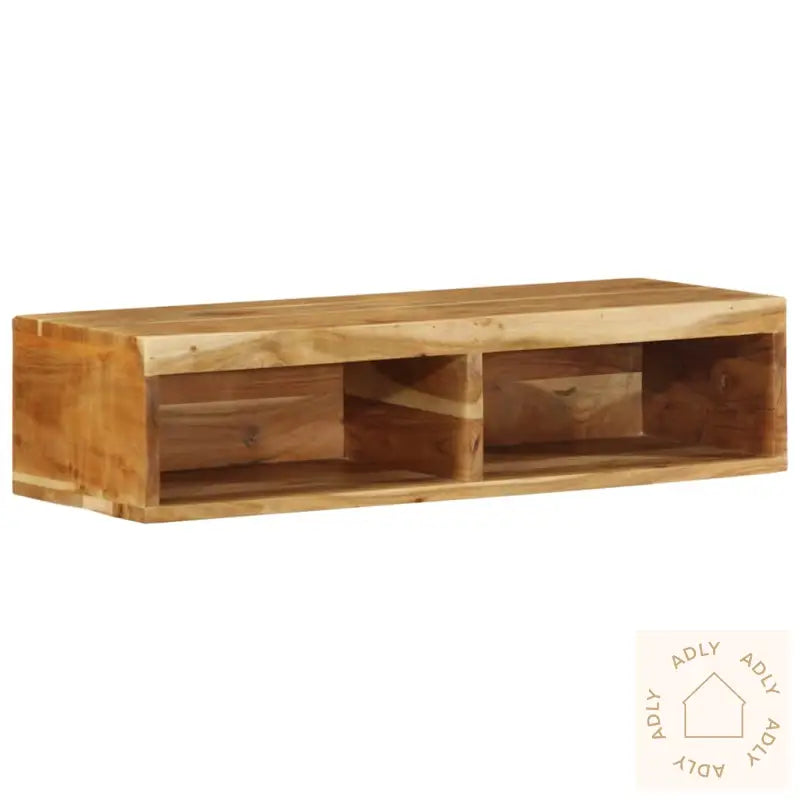 Veggmontert Tv-Benk 80X30X19 Cm Heltre Akasie