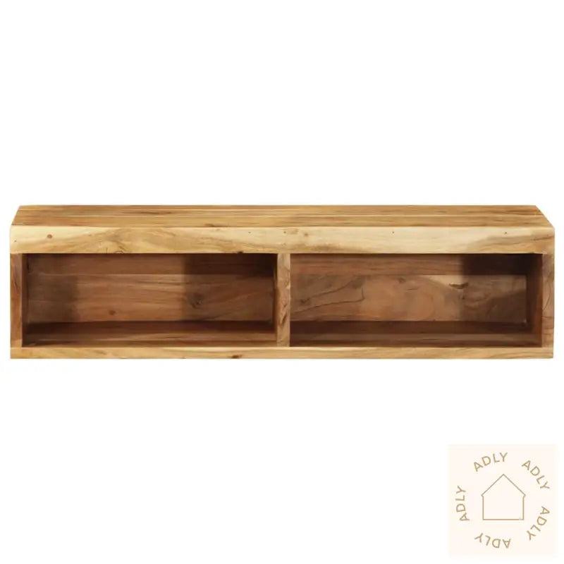 Veggmontert Tv-Benk 80X30X19 Cm Heltre Akasie