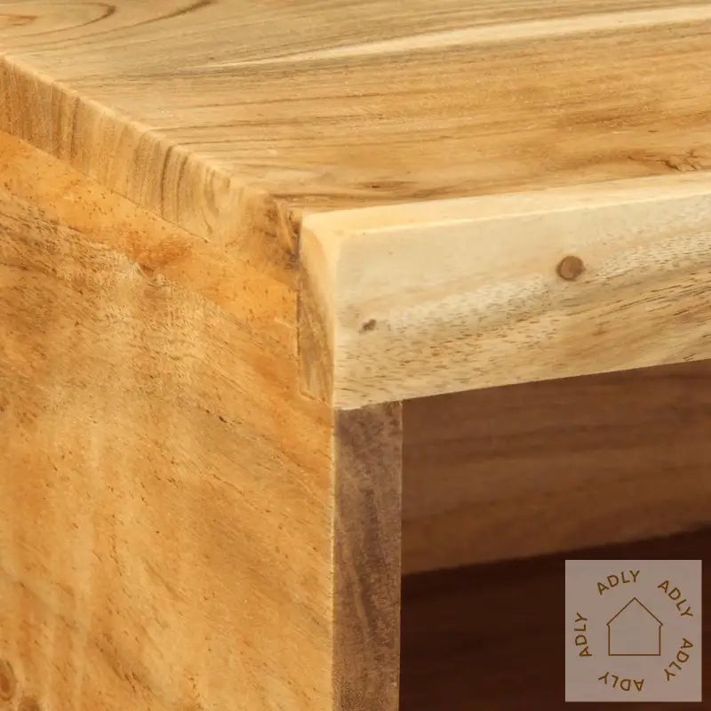 Veggmontert Tv-Benk 80X30X19 Cm Heltre Akasie