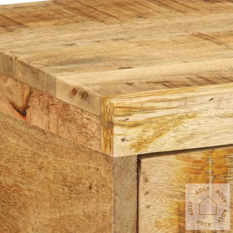 Veggmontert Tv-Benk 100X30X19 Cm Grovt Heltre Mangotre