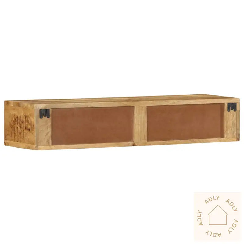 Veggmontert Tv-Benk 100X30X19 Cm Grovt Heltre Mangotre