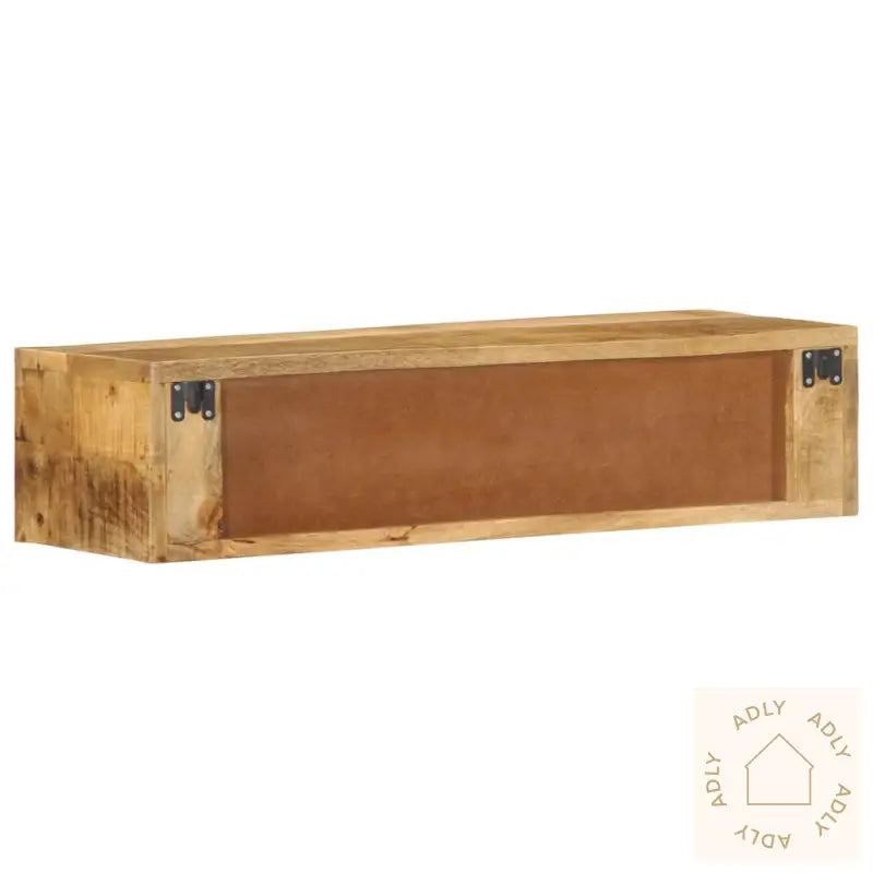 Veggmontert Tv-Benk 80X30X19 Cm Grovt Heltre Mangotre