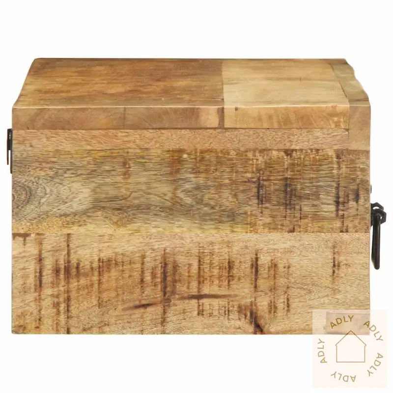 Veggmontert Tv-Benk 80X30X19 Cm Grovt Heltre Mangotre