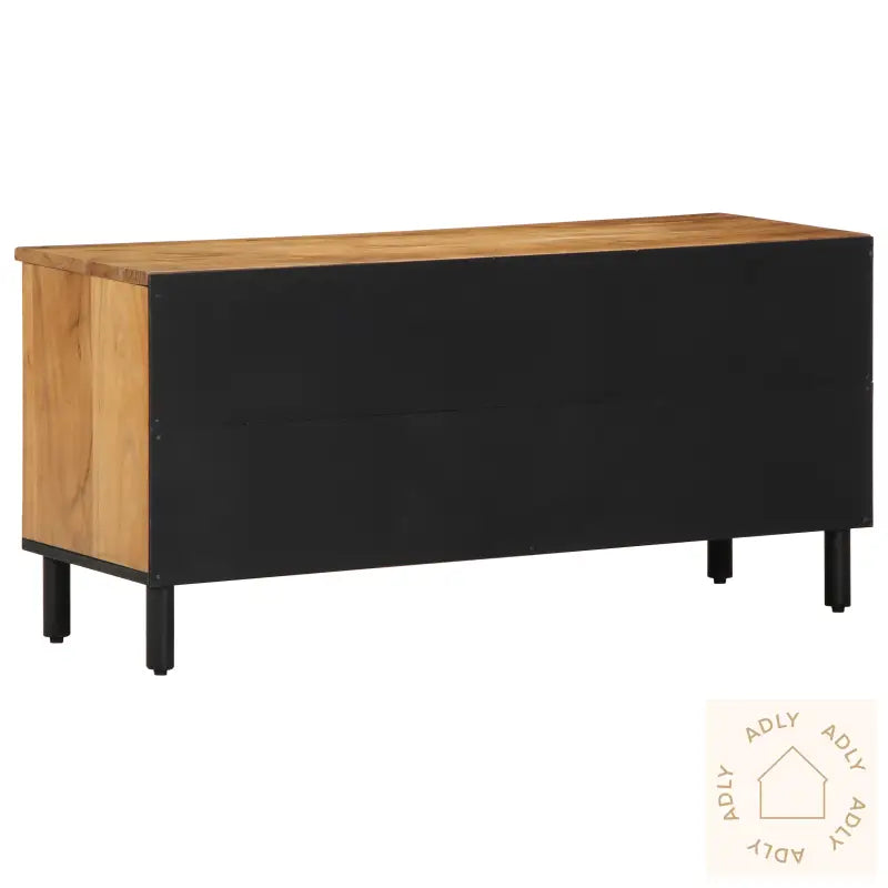 Tv-Benk 100X33,5X46 Cm Massivt Akasietre