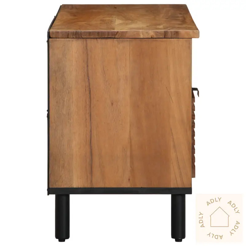 Tv-Benk 100X33,5X46 Cm Massivt Akasietre