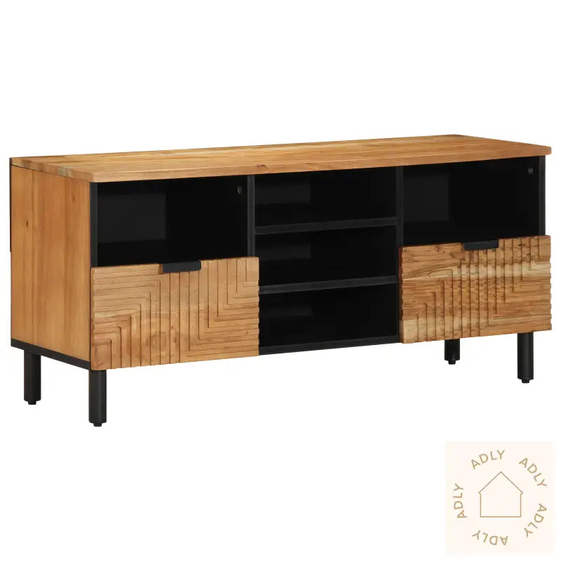 Tv-Skap 100X33,5X46 Cm Massivt Akasietre