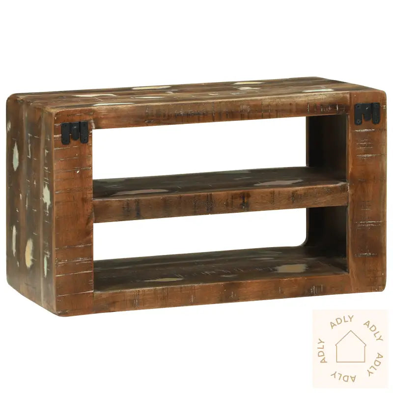 Tv-Skap 60X32X36 Cm Solid Tre Gjenbrukt