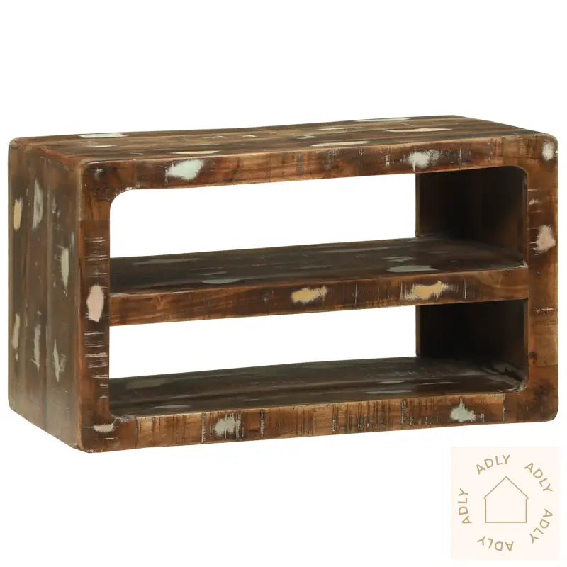 Tv-Skap 60X32X36 Cm Solid Tre Gjenbrukt