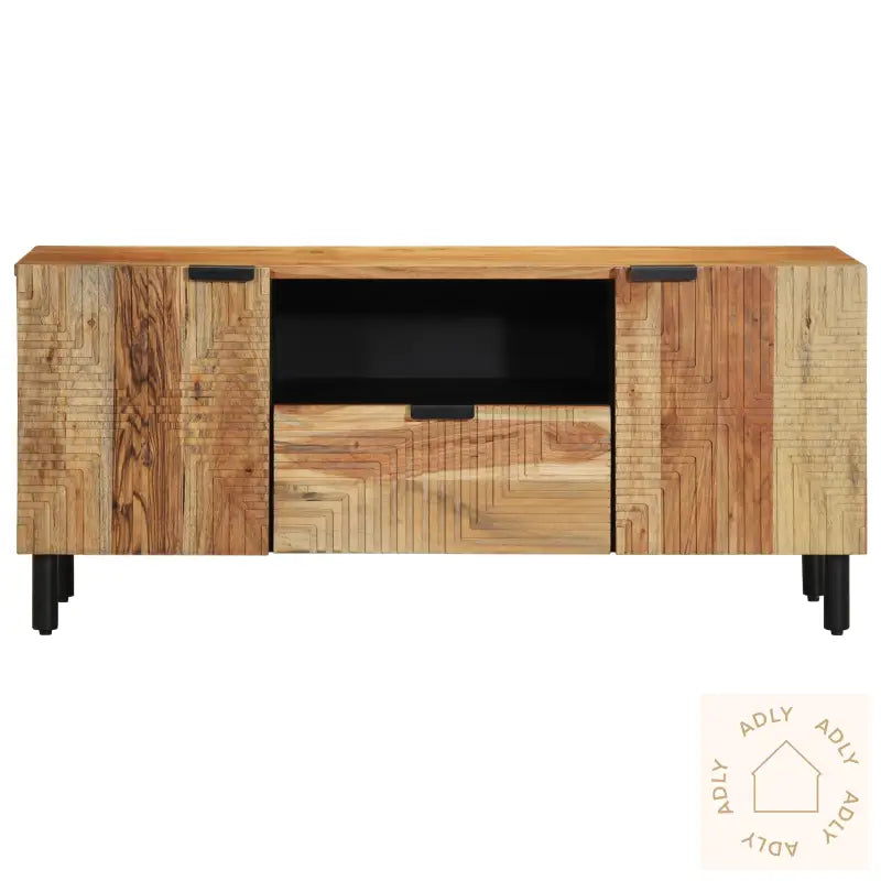 Tv Cabinet 105X33,5X46 Cm Solid Wood Acacia