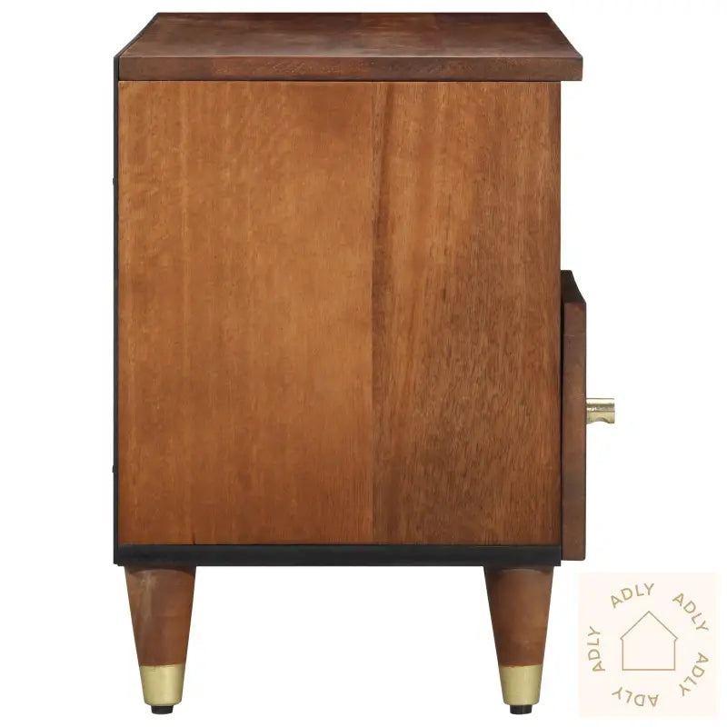 Tv-Skap 100X33X46 Cm Solid Mango Tre