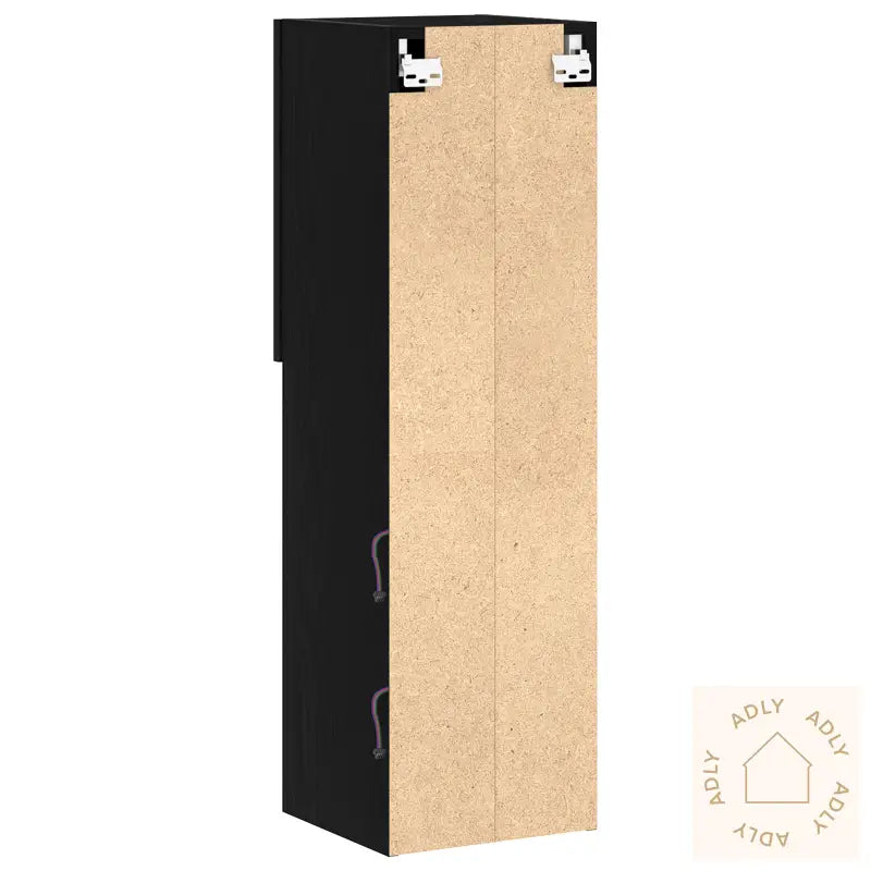 Led Tv-Skap Svart Eik 30,5X30X102 Cm Konstruert Tre