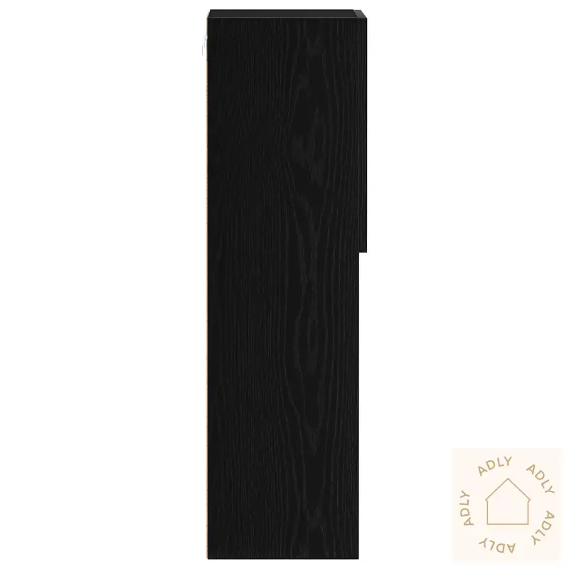 Led Tv-Skap Svart Eik 30,5X30X102 Cm Konstruert Tre