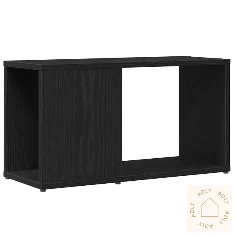 Tv-Benk Svart Eik 60X24X32 Cm Konstruert Tre