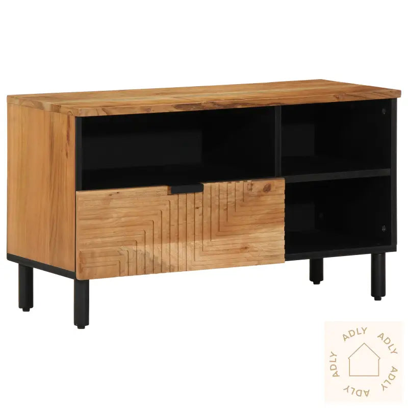 Tv-Benk 80X33,5X46 Cm Massivt Akasietre