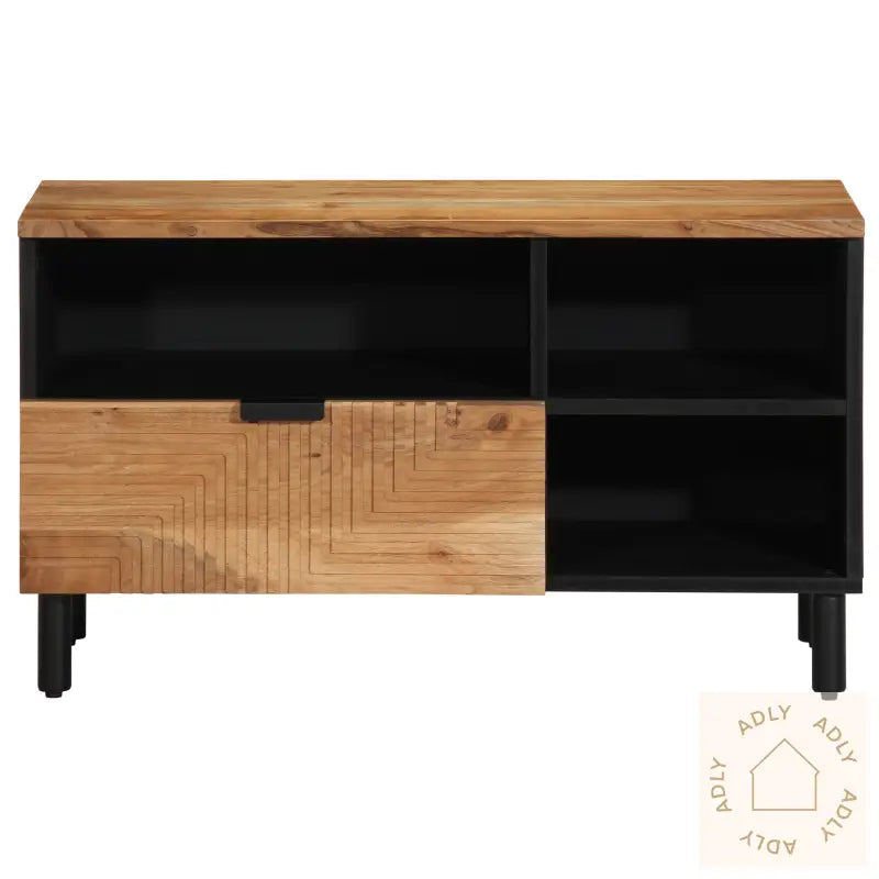Tv-Benk 80X33,5X46 Cm Massivt Akasietre