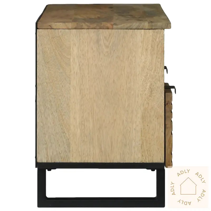 Tv-Skap 100X33.5X46 Cm Solid Mangotre