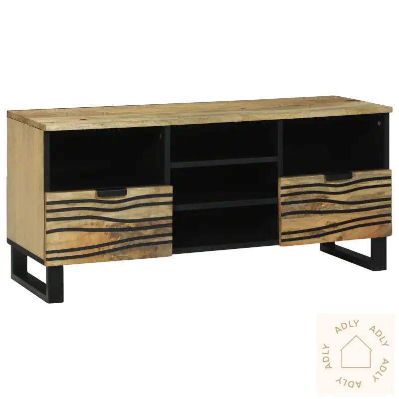 Tv-Skap 100X33.5X46 Cm Solid Mangotre