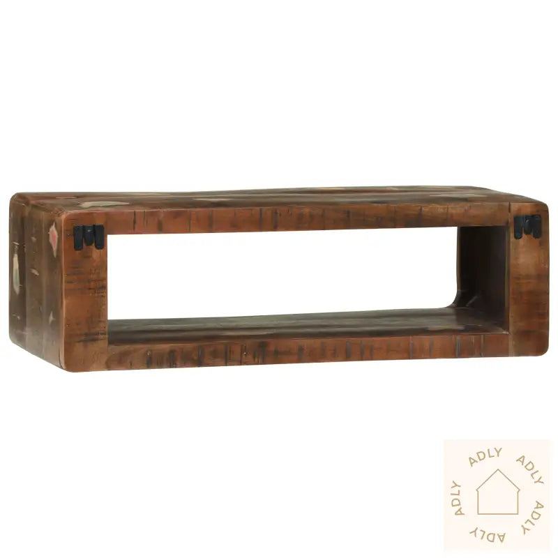 Tv-Skap Flerfarget 80X30X25 Cm Massivt Tre Gjenvunnet