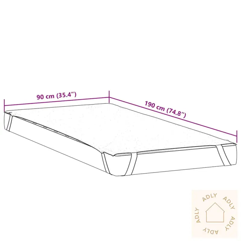 Madrassbeskytter Hvit 90X190 Cm Vanntett