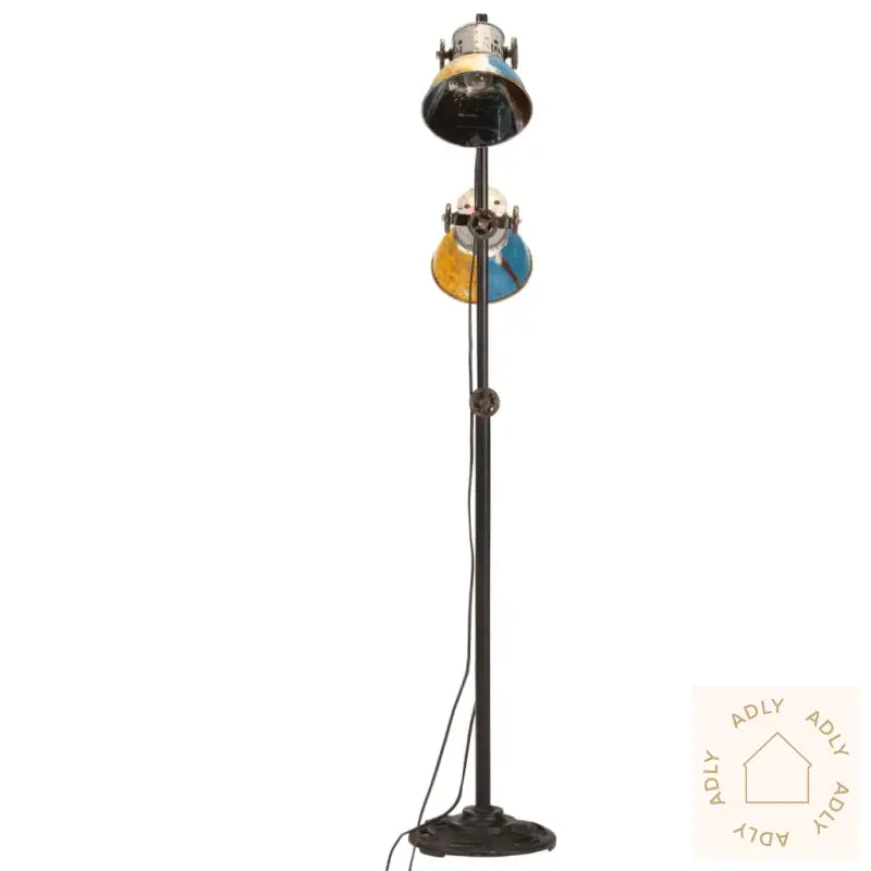 Gulvlampe Med 2 Lampeskjermer Flerfarget E27