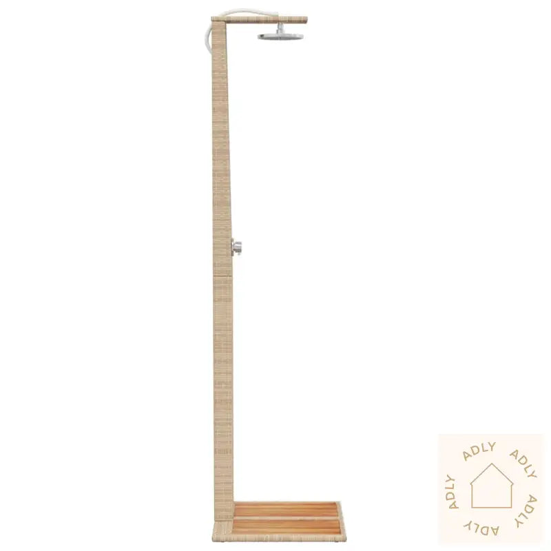 Utedusj Beige 50X55X224 Cm Polyrotting Og Akasie