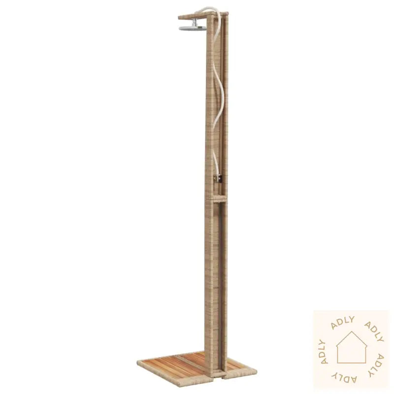 Utedusj Beige 50X55X224 Cm Polyrotting Og Akasie