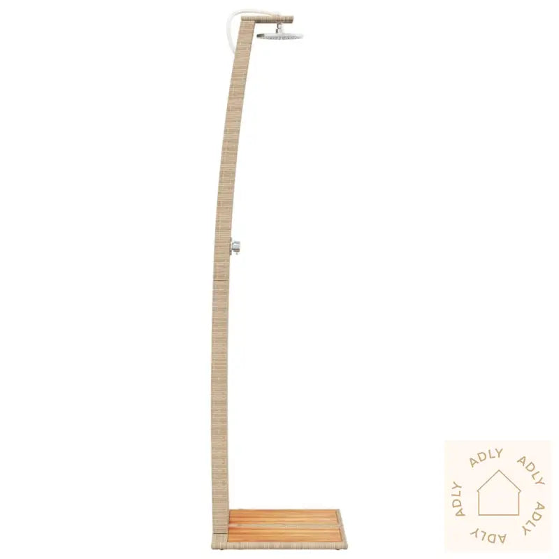 Utedusj Beige 55X60X224 Cm Polyrotting Og Akasie