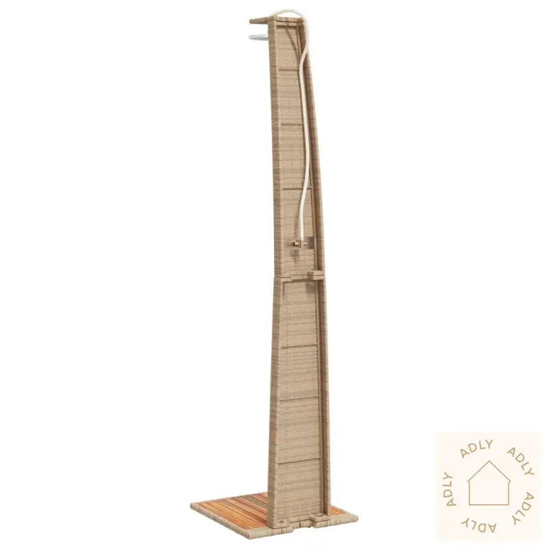 Utedusj Beige 55X60X224 Cm Polyrotting Og Akasie