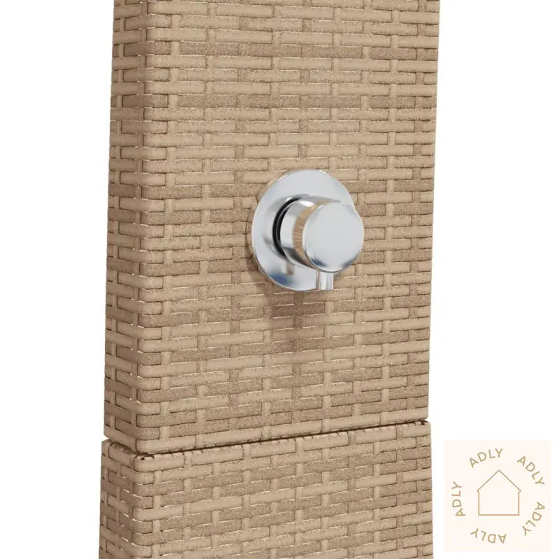 Utedusj Beige 55X60X224 Cm Polyrotting Og Akasie