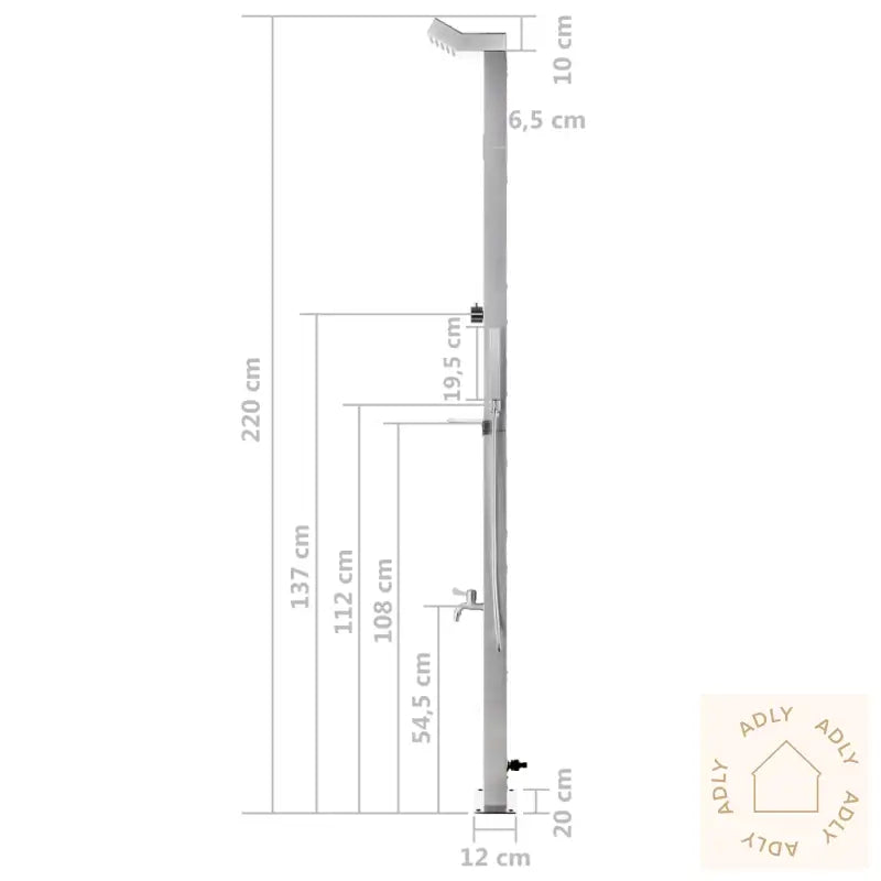 Hagedusj 220 Cm Rustfritt Stål