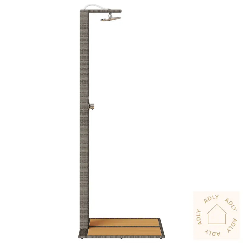 Hagedusj Grå 60X80X214 Cm Poly Rattan