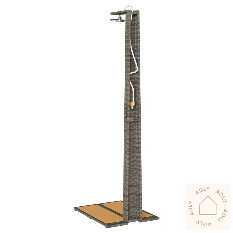 Hagedusj Grå 60X80X214 Cm Poly Rattan
