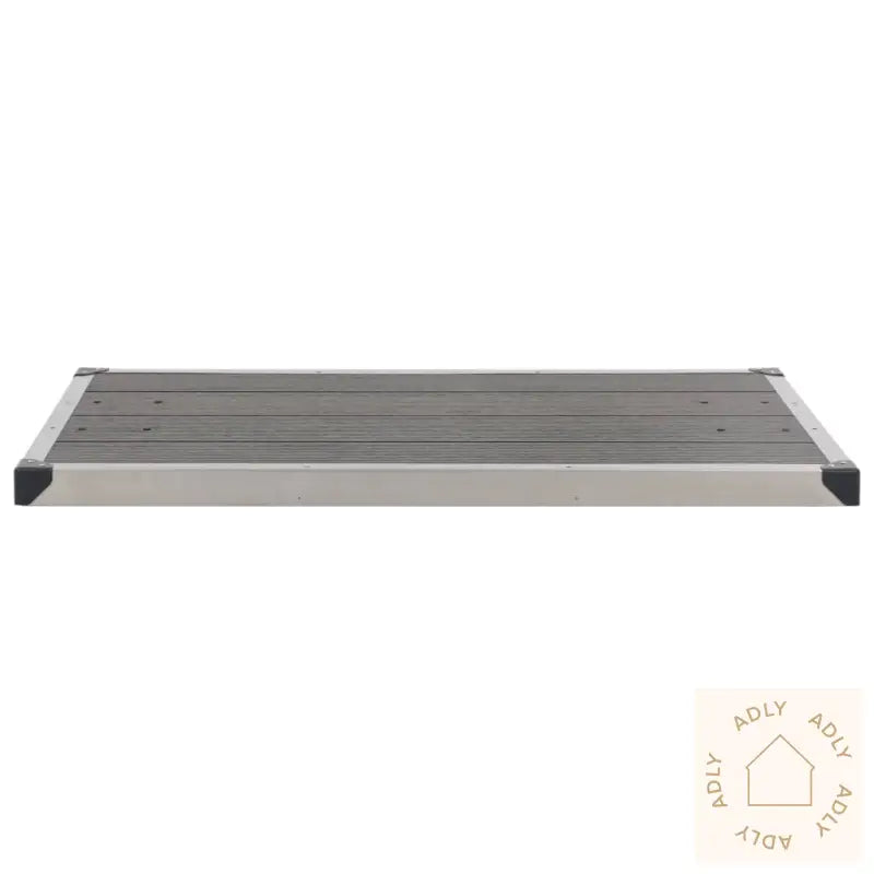 Hagedusj Med Grått Dusjbrett 220 Cm Aluminium