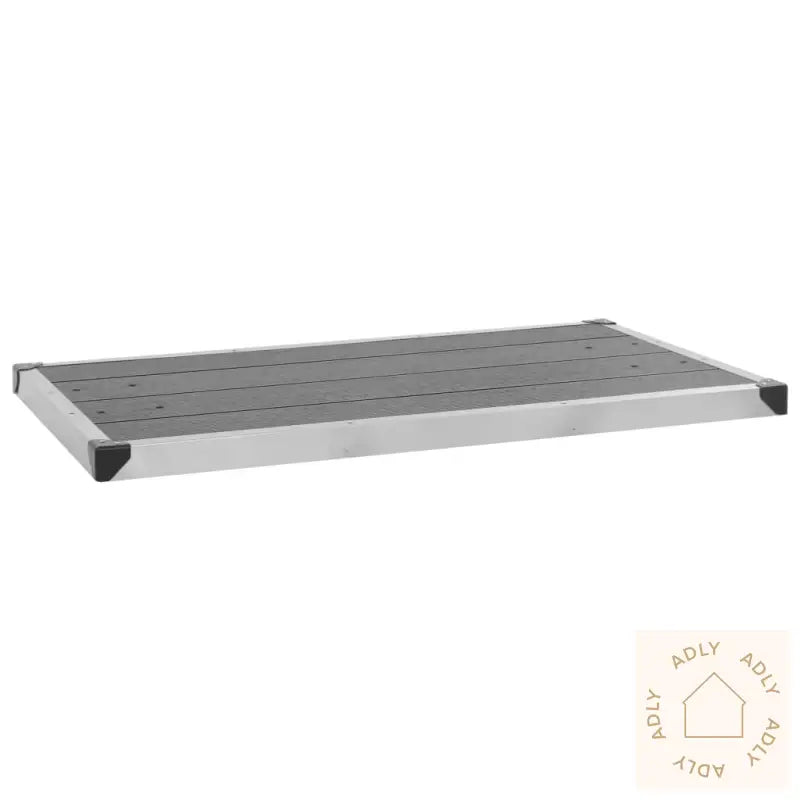 Hagedusj Med Grått Dusjbrett 220 Cm Aluminium