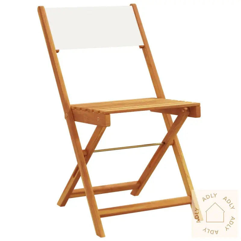 Hagespisegruppe 5 Deler Kremhvit Stoff Og Heltre