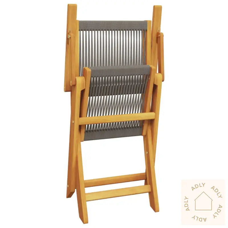 Hagespisegruppe 5 Deler Grå Polypropylen Og Heltre