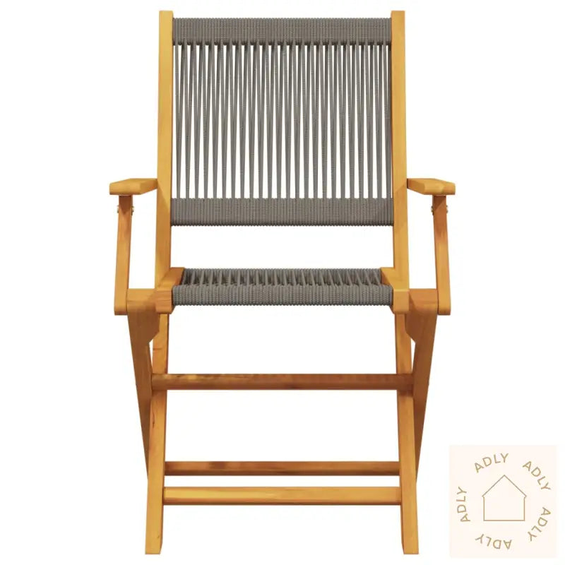 Hagespisegruppe 5 Deler Grå Polypropylen Og Heltre