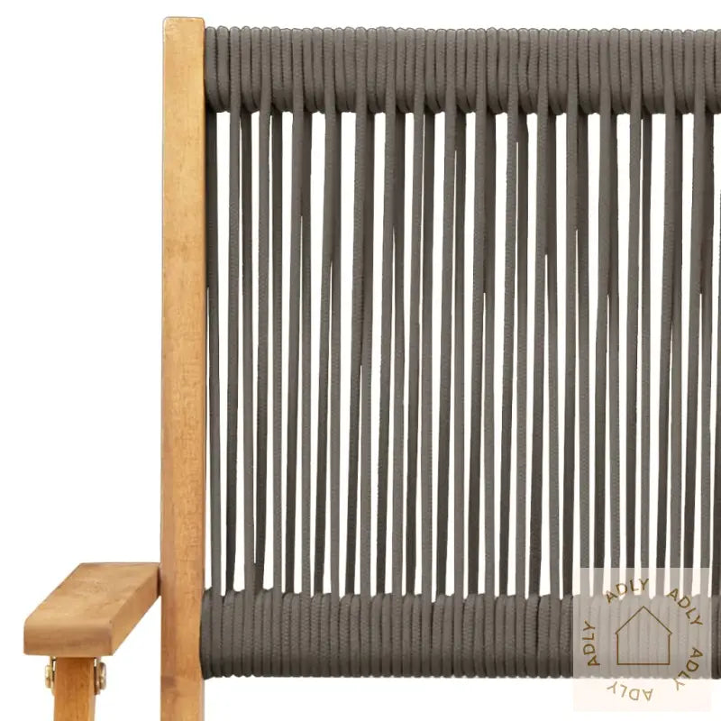 Hagespisegruppe 5 Deler Grå Polypropylen Og Heltre