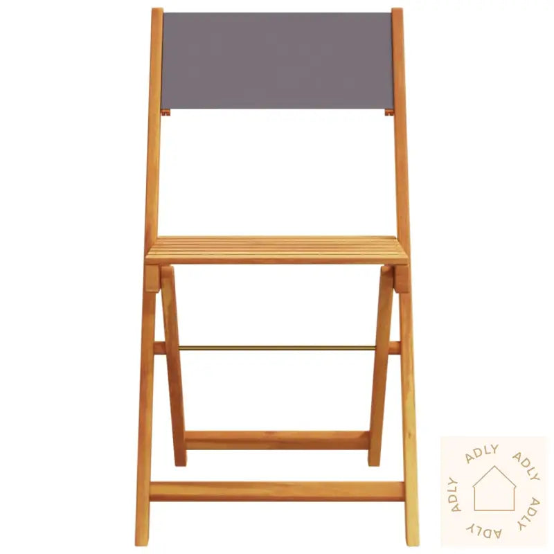 Hagespisegruppe 5 Deler Antrasitt Stoff Og Heltre