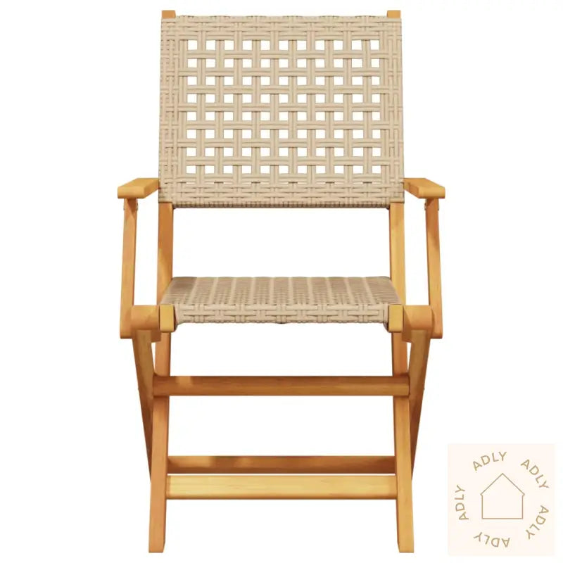 Hagespisegruppe 5 Deler Beige Polyrotting Og Heltre