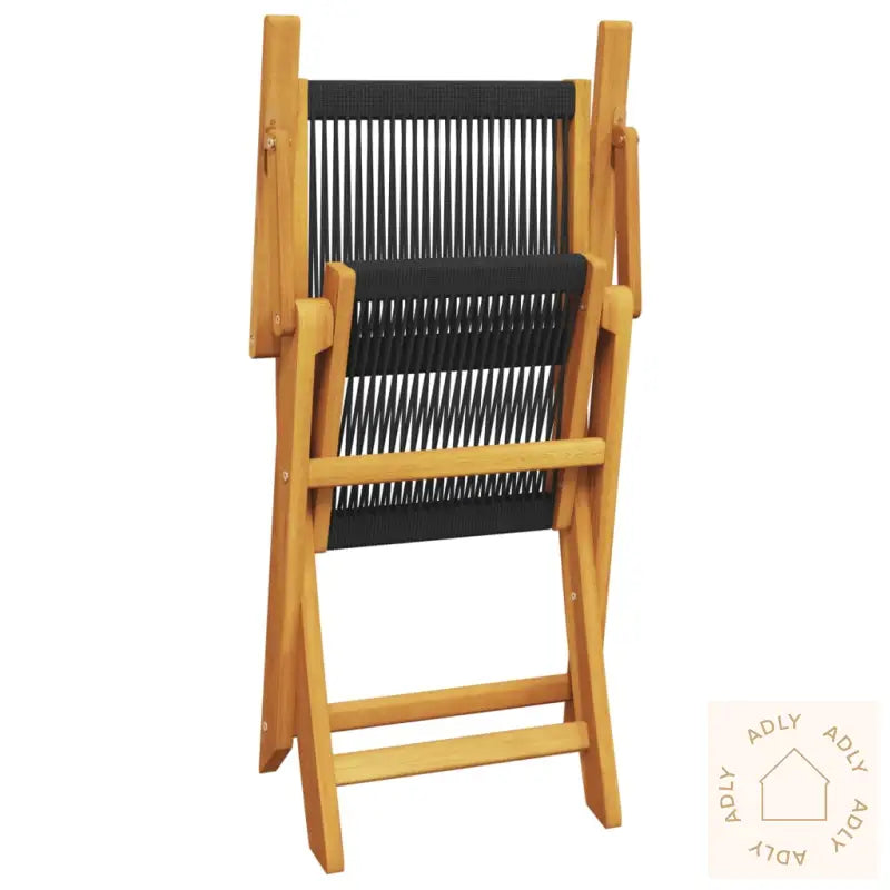 Hagespisegruppe 5 Deler Svart Polypropylen Og Heltre