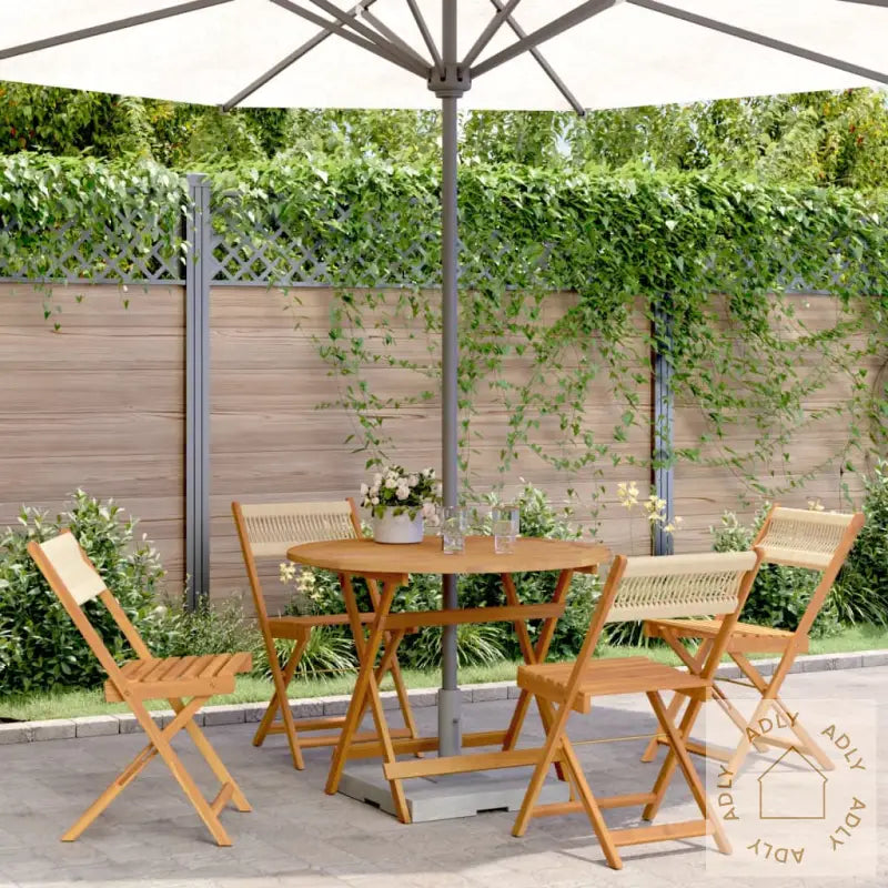 Hagespisegruppe 5 Deler Beige Polypropylen Og Heltre