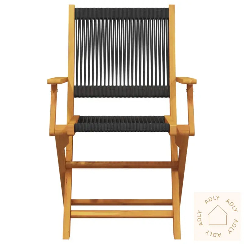 Hagespisegruppe 5 Deler Svart Polypropylen Og Heltre