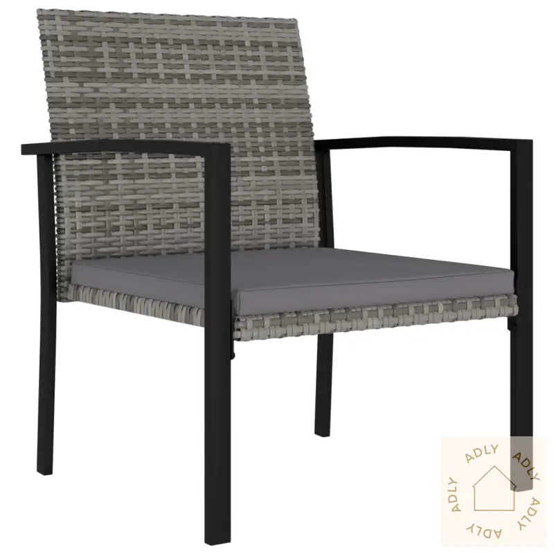 Hagespisegruppe 3 Deler Polyrotting Grå