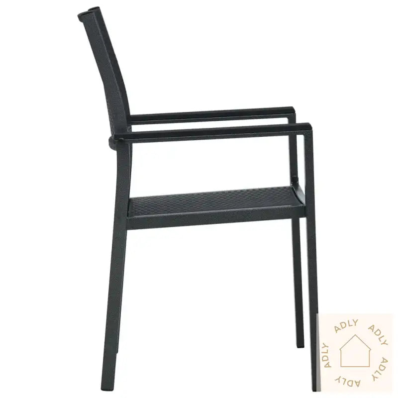 Utendørs Spisestue 3 Deler Svart