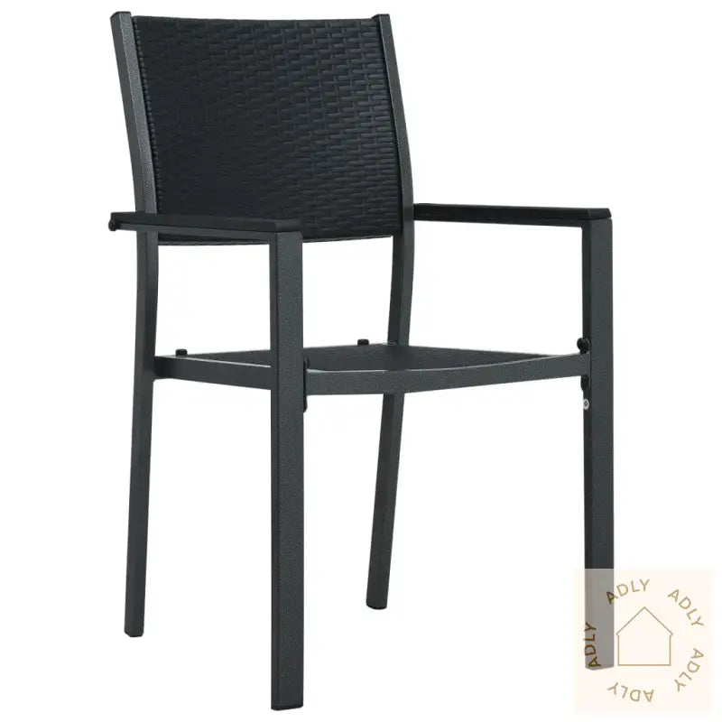 Utendørs Spisestue 3 Deler Svart