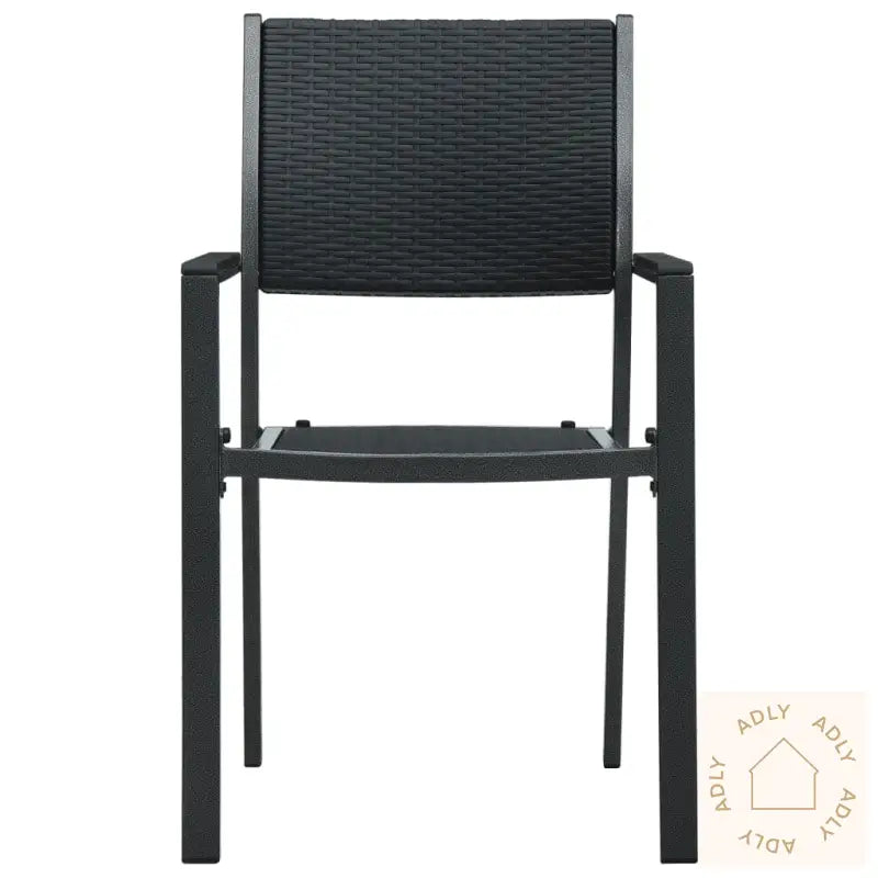 Utendørs Spisestue 3 Deler Svart