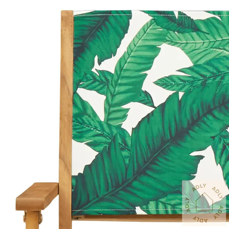 Hagespisegruppe 5 Deler Bladmønster Stoff Og Heltre